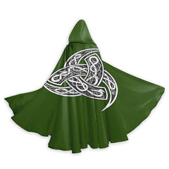 Mittelalterlich Vintage Gothic Kapuze Erwachsene Mantel Halloween Vampir Cape Viking Party Cosplay Robe