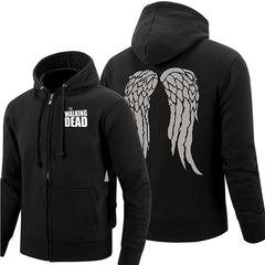 The Walking Dead Flügel Jacke Hoodie Kapuzenpullover Cosplay Kostüm Unisex Sport Herren