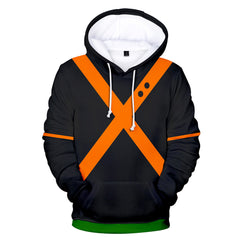 Bakugou Katsuki Kapuzenjacke Hooded Kapuzenpulli Sweatshirt Anime Unisex Lange Ärmel Kapuzenpullover