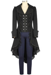 Halloween Damen victorianische Smoking-Jacke Frack Steampunk Jacke