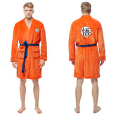 Bademantel Dragon Ball Cosplay Son Goku Kostüm Schlafanzug Plüsche Robe Mantel Erwachsene Pajamas