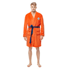 Bademantel Dragon Ball Cosplay Son Goku Kostüm Schlafanzug Plüsche Robe Mantel Erwachsene Pajamas