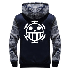 Trafalgar D. Water Law Oine Piece Hoodie Kaputzepullover winter warm Hoodie für Erwachsene