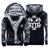 Trafalgar D. Water Law Oine Piece Hoodie Kaputzepullover winter warm Hoodie für Erwachsene