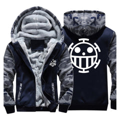 Trafalgar D. Water Law Oine Piece Hoodie Kaputzepullover winter warm Hoodie für Erwachsene