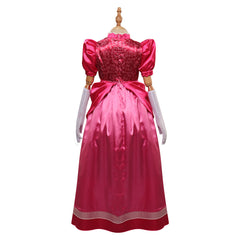 Kinder Prinzessin Peach Kleid The Super Mario Bros. Movie Peach Halloween Karneval Outfits