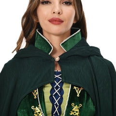 Damen/Kinder Hocus Pocus Sarah Mary Winifred Sanderson Umhang mit Kapuze