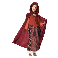 Damen/Kinder Hocus Pocus Sarah Mary Winifred Sanderson Umhang mit Kapuze