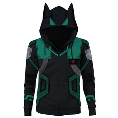 My Hero Academia the Movie 3: World Heroes' Mission Midoriya Izuku Cosplay Jacke 3D Druck Sweatshirt Kapuzenpullover Unisex