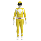 Kinder Mighty Morphin Power Rangers Trini Cosplay Kostüm Halloween Karneval Jumpsuit