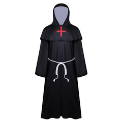 Mittelalter Mönch Priester Hooded Robe Mantel Umhang Kinder Halloween Karneval Kostüm - Karnevalkostüme