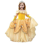 Bella Prinzessin Bella Kleid Cosplay Kostüm Party Kleid für Kinder Mädchen Halloween Karneval Kleid als Geburtstagsgeschenk - Karnevalkostüme