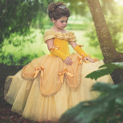 Bella Prinzessin Bella Kleid Cosplay Kostüm Party Kleid für Kinder Mädchen Halloween Karneval Kleid als Geburtstagsgeschenk - Karnevalkostüme