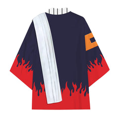 One Piece Portgas D Ace Umhang Haori Kimono Cospaly Kostüm