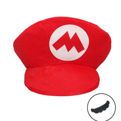 Mario Cosplay Hut Kappe Outfits Halloween Karneval Party Kostüm Zubehör Game