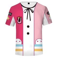 One Piece Film Red Uta Cosplay T-shirt Sommer Damen 3D Druck Kurzarm Shirt