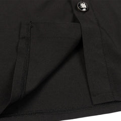 Herren Langarm Mittelalterliche Pirate Gothik Retro Stehkragenhemd T-Shirt Oberteil