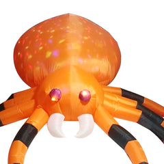 Horror Halloween Glühen Party Dekoration Scary 2.4m Glühende Aufblasbare Spinne Lampe Outdoor Ornamente