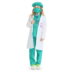 Kinder Doktor Cosplay Kostüm Outfits Halloween Karneval Party Verkleidung Anzug