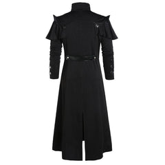 Mittelalterliche Herren Mantel gotische Steampunk Hooded Jacke Cosplay Kostüme für Halloween Karneval - Karnevalkostüme