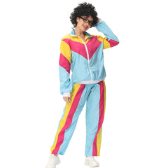 Retro Vintage Hip-Hop Disco Cosplay Kostüm Outfits Halloween Karneval Anzug