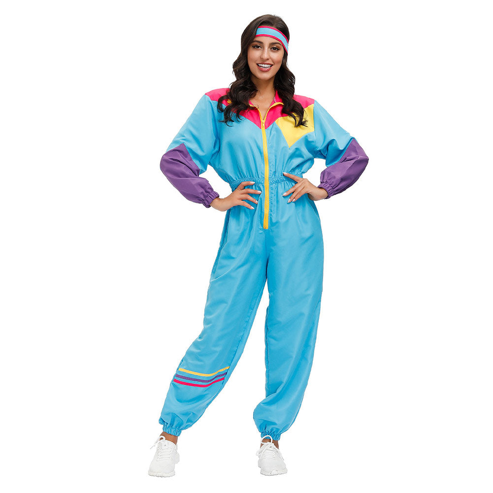 Hippie Kostüme Damen Karneval Halloween Party Vintage Retro 1970er Disco Kleidung Anzug Rock Hippies Cosplay Outfits