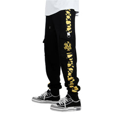 One Piece Trafalgar D. Water Law Herren Sporthose 3D Druck täglich Jogginghose Trainingshose