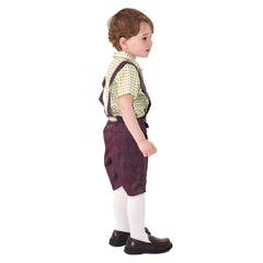 Kinder Karohemd Bierriemenhose Cosplay Kostüm Outfits Halloween Karneval Party Verkleidung Anzug