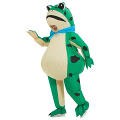 Aufblasbares Froschkostüm für Erwachsene Lustiger grüner Frosch Cosplay Air Blow Up Anzug Karneval Festival Outfit Zeremonie Kleidung