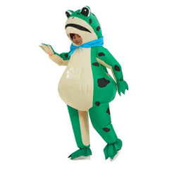 Kinder Frosch aufblasbare Kostüm Ganzkörper Aufblasen Kostüme Fancy Dress für Halloween Cosplay Party Anzug