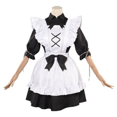 Damen Maid Outfit Cosplay Kostüm Outfits Halloween Karneval Party Anzug Kleid