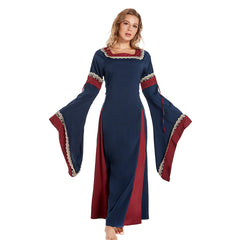 Mittelalter Damenkleid Retro Cosplay Halloween Karneval Kostüm