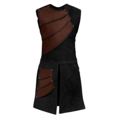Herren Mittelalterlich Weste GoT Schnürung Ärmellos Halloween Pirat Cosplay Kostüm Steampunk Viktorianisch Vest