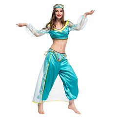 Aladdin Prinzessin Jasmine Cosplay Kostüm NEU Version Themenparty Damen Karneval Faschingkostüm - Karnevalkostüme