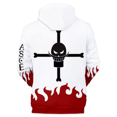 Erwachsene One Piece Portgas·D· Ace Hoodie Kapuzenpullover für Alltag