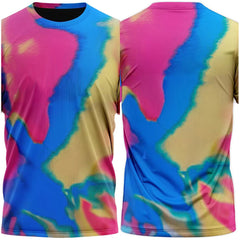 Herren T-Shirt Sommer 3D Druck Kurzarm Shirt Kostüm