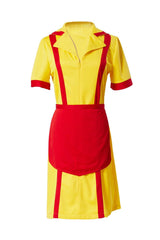 2 Broke Girls Max Caroline Kellnerinnen Uniform Kleid Cosplay Kostüm Karneval für Mottoparty - Karnevalkostüme