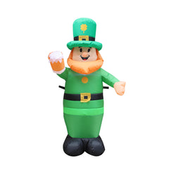 Aufblasbare Fettkostüm St. Patrick's Day Lá Fhéile Pádraig Maskottchen Beleuchtung Kostüm
