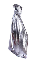 Kinder Halloween Umhang Karneval Fasching Kostüm Cosplay Cape mit Kapuze Schwarz