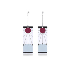 Demon Slayer: Kimetsu No Yaiba Kamado Tanjirou 3D Druck Umhang Erwachsene Unisex Haori mit Ohrringe