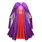Mädchen Hocus Pocus Sarah Sanderson Cosplay Kostüm Halloween Karneval Kleid