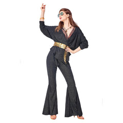 Damen Disco Kostüm Tanzkostüm Damen Jumpsuit Kanrveval Kostüm - Karnevalkostüme