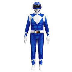 Kinder Mighty Morphin Power Rangers Billy Cosplay Kostüm Halloween Karneval Jumpsuit