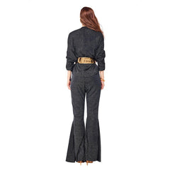 Damen Disco Kostüm Tanzkostüm Damen Jumpsuit Kanrveval Kostüm - Karnevalkostüme