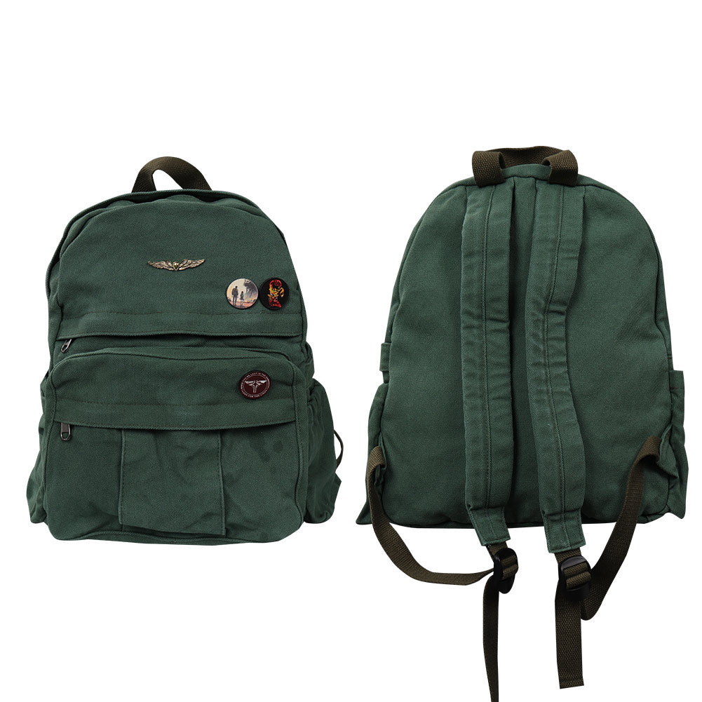 Erwachsene Unisex The Last of Us Ellie Cosplay grün Rucksack Schulrucksack Stundenten Rucksack