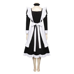Damen Cosplay Kostüm Outfits Halloween Karneval Party Anzug Maid Schürze Kleid