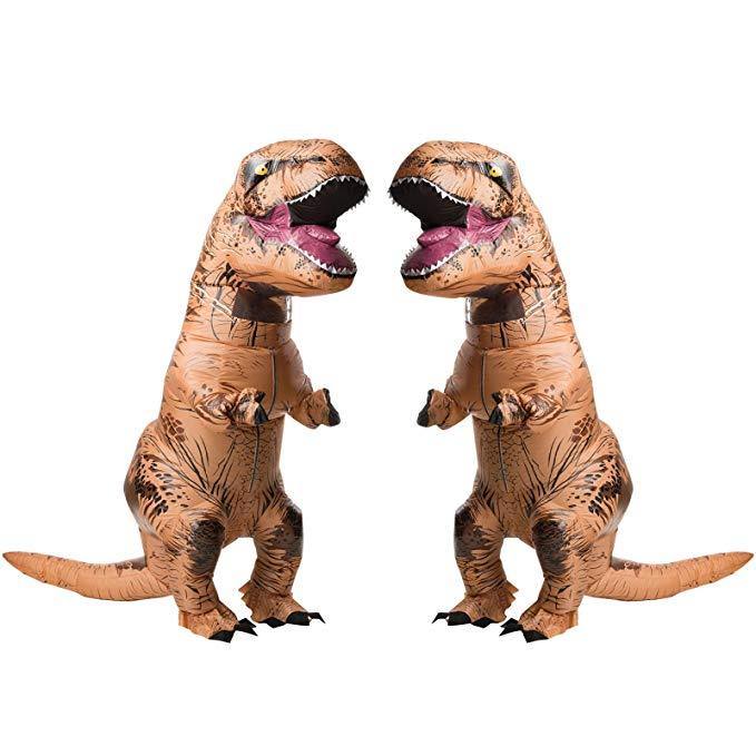 Aufblasbare Fettkostüm T-rex Dinosaurier Jurassic Welt Cosplay Kostüm - Karnevalkostüme