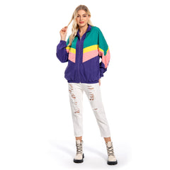 unisex 80er Jahre Jacken Damen Reto Jacke Mantel Cosplay Kostüm Outfits Halloween Karneval Anzug