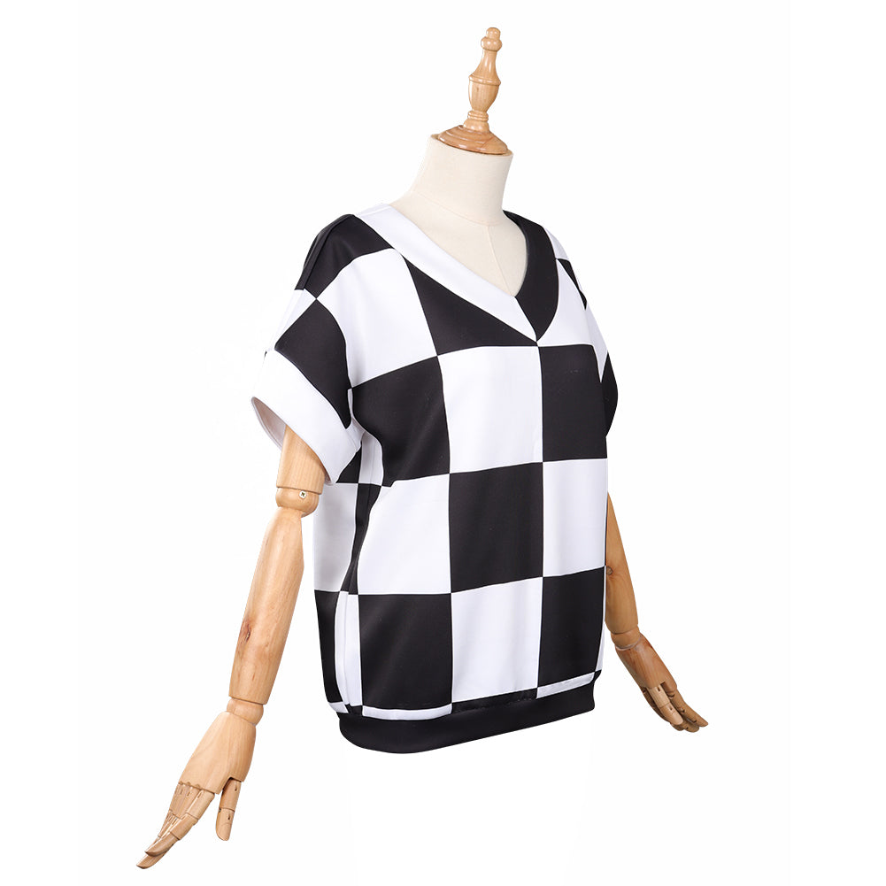 Wednesday Addams Cosplay Outfits Halloween Karneval Originell Weste