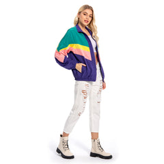 unisex 80er Jahre Jacken Damen Reto Jacke Mantel Cosplay Kostüm Outfits Halloween Karneval Anzug